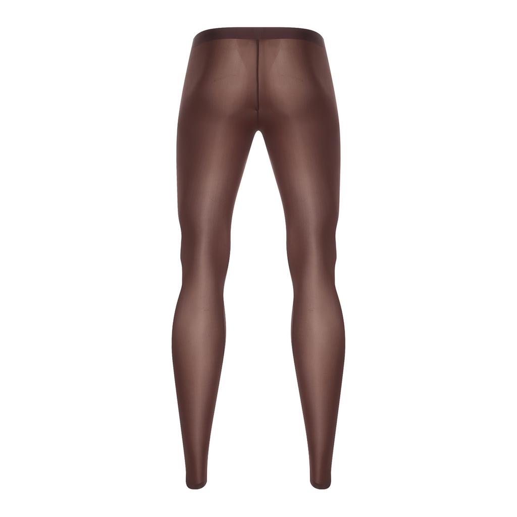 Męskie jedwabiste legginsy do jogi z lodowym efektem Elastyczny pas Ultra cienkie z wyprofilowaną kieszonką Prześwitujące rozciągliwe spodnie