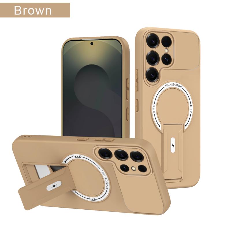 Odolný kryt s držákem pro Magsafe pro Samsung S26 S25 S24 S23 S22 Ultra Plus Edge FE A35 A36 A52 A54 A16 A15 A14 A12 A07 A06