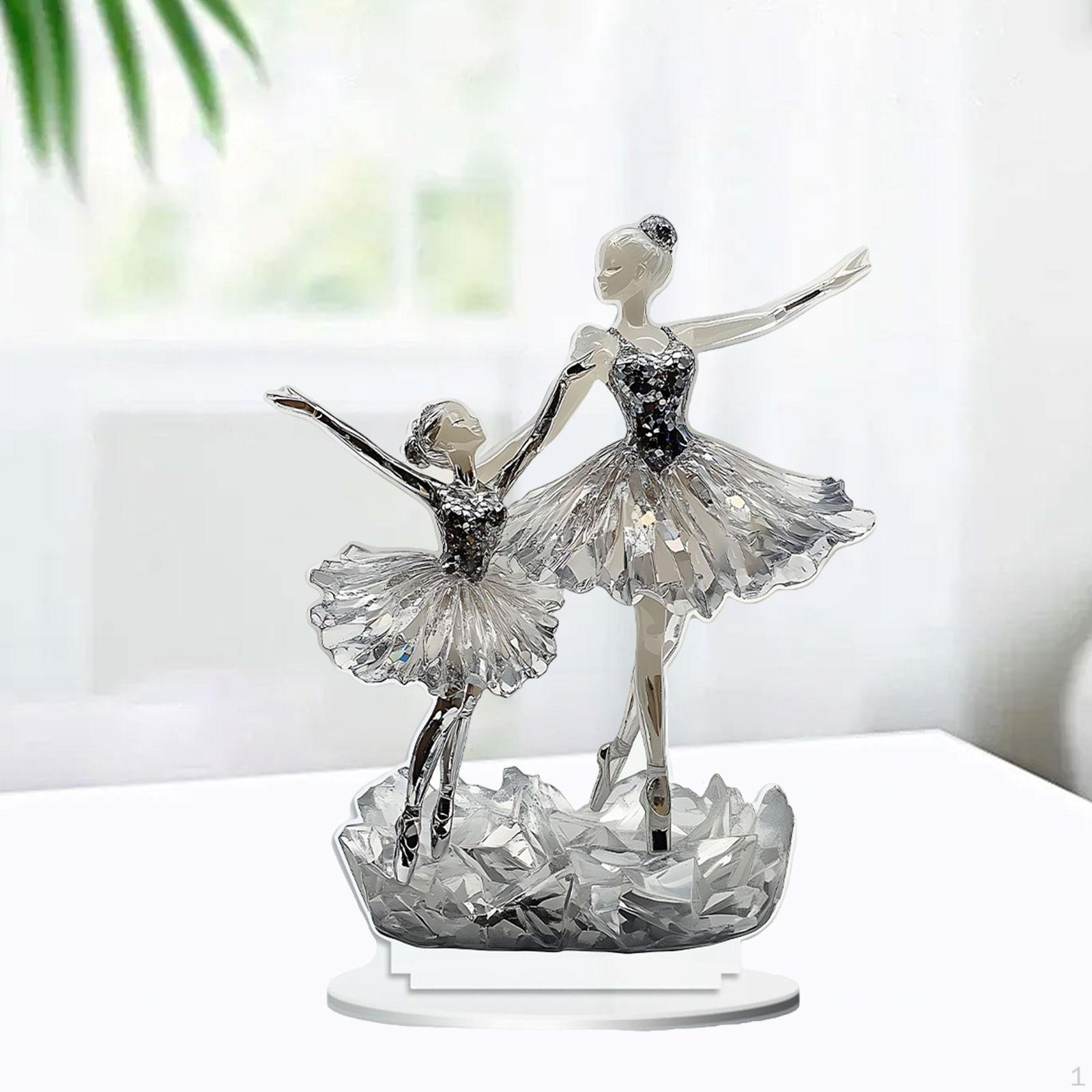 

Акриловая демонстрационная табличка с изображением балерины для рабочего стола, плоский 2D-дизайн, подарок для домашнего изучения Gray