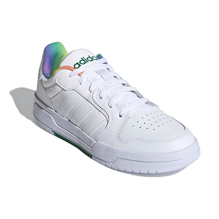 Adidas Entrap Pride Unisex Sneakers White Cloud-White Grey-Two H01051