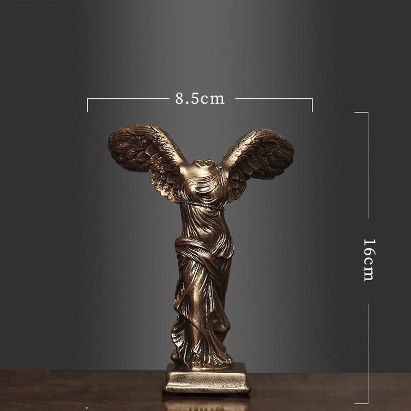 Statue der Siegesgöttin, feines kreatives Dekor, besondere Kunstskulptur, Heimdekoration, Statue, Dekoration, Kunstharz, Kunsthandwerk, modernes Wohnzimmer, Ornament, Geschenke
