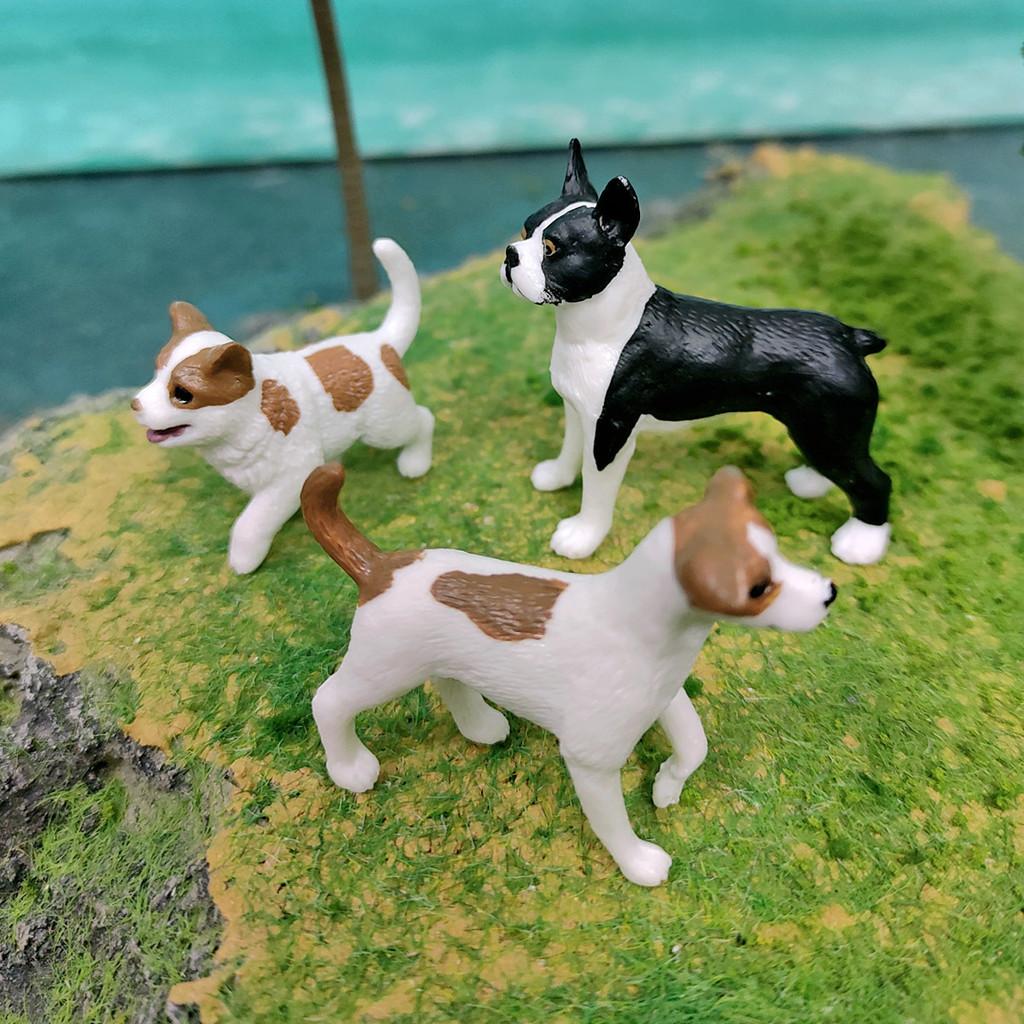 Small Breed Dog Pvc Animal Model Jack Russell Terrier Pet Figurine For Collectors
