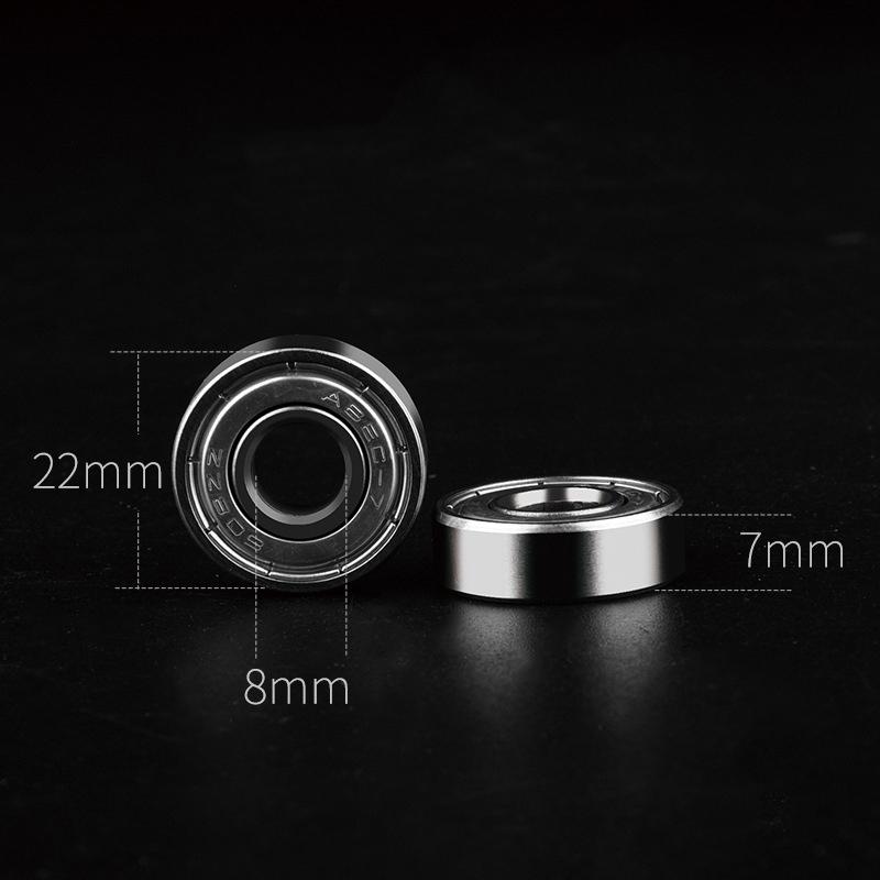 10Pcs 608Zz/608Rs Abec-7 Deep Groove 8X22X7Mm Mini Ball Bearing Carbon Steel For Skateboard Scooter 3D Printer Parts