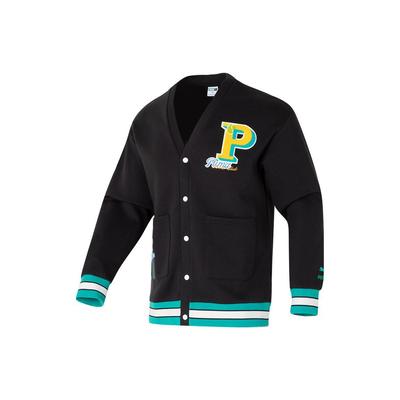 Puma Color Block Casual Long Sleeve Jacket Unisex Jacket Black 625798-01