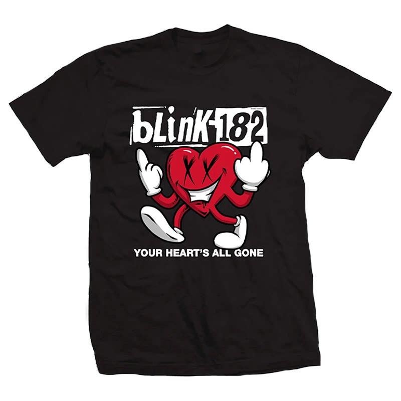 New Blink 182 - The Smiling Punk Rabbit Graffiti Rabbit Illustration - American Retro High Street Vintage Streetwear T-shirt