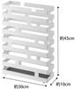 Yamazaki Home Brick 2360 Wide Umbrella Stand White W30 x D10 x H43cm Direct from Japan