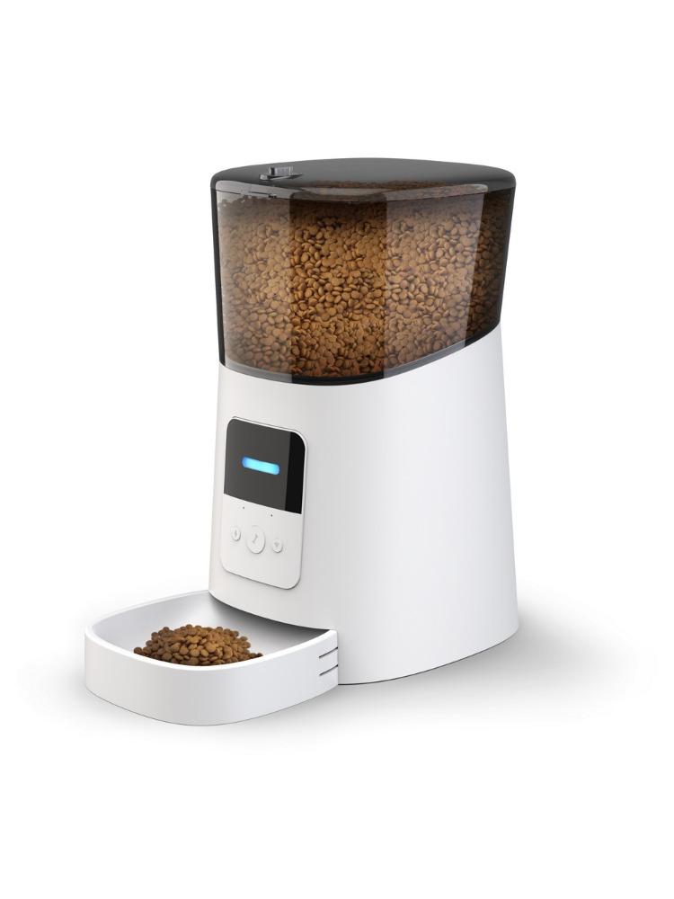 Pet Feeder Automatic Feeder Timed Quantitative Large-capacity Pet Intelligent Feeders UK белый