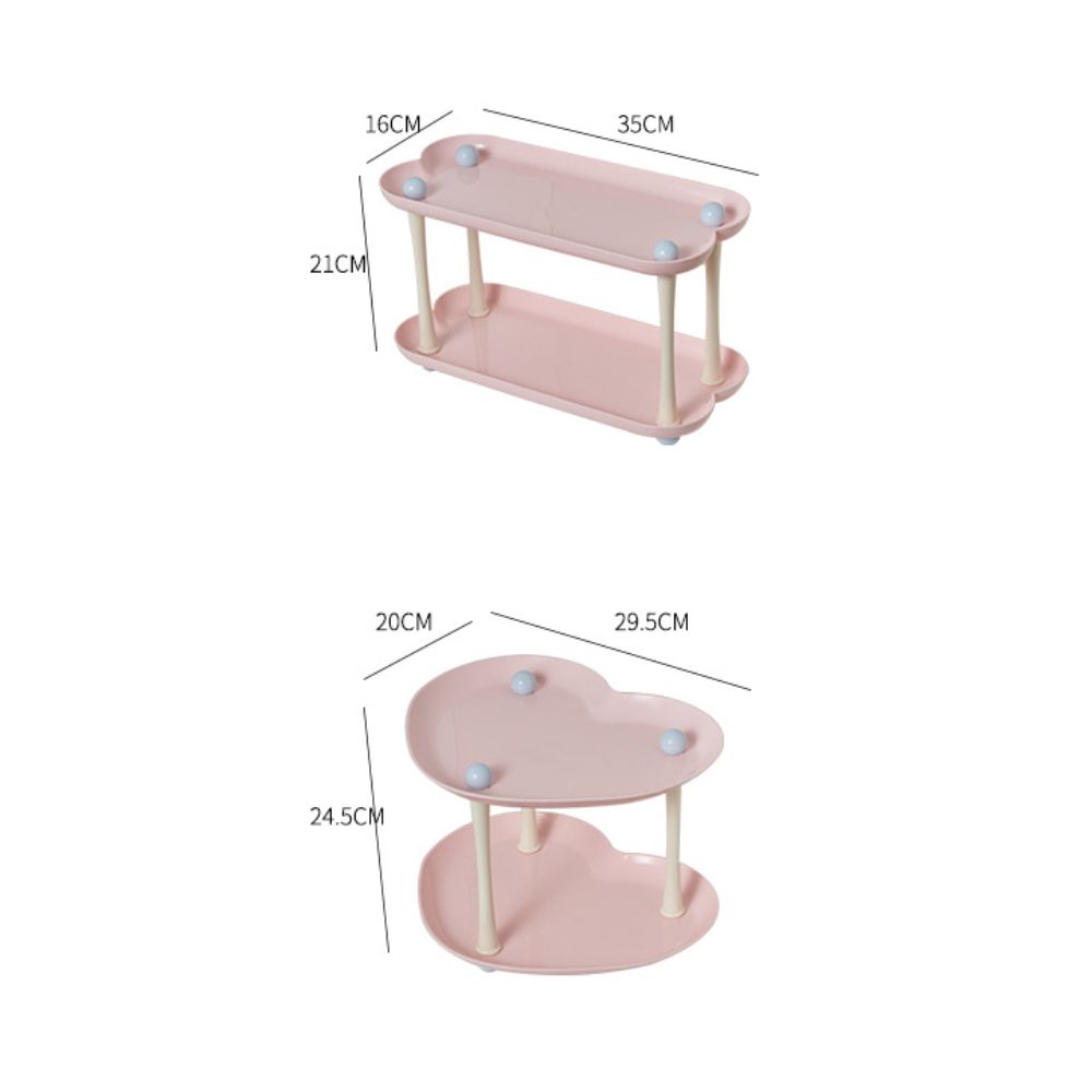 Detachable Water Cup Storage Rack 2-layer Cosmetics Storage Rack  Desktop Organizer