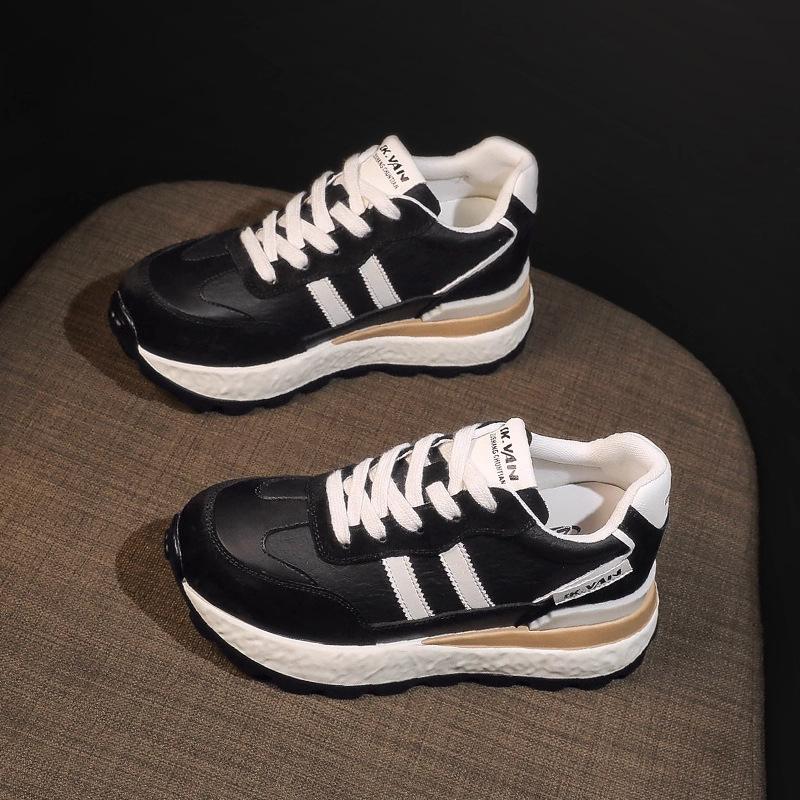 Inner height increase dad shoes women's autumn new 2025 super fire breathable leisure sports thick-soled Forrest Gump shoes Xiaobai summer