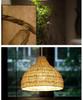 Wabi-Sabi Bamboo Rattan Pendant Lamp: Zen-Inspired Teahouse Lighting