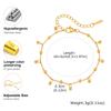 Dainty Gold Color Round Ball Bracelet for Women Stainless Steel Non-fading Beads Chain Bracelets Fashion Jewelry Accessories