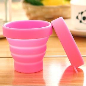 Household Silicone Folding Water Cup Outdoor Travel Silicone Gargle Cup Retractable Mini Cup Portable Compression Folding Cup