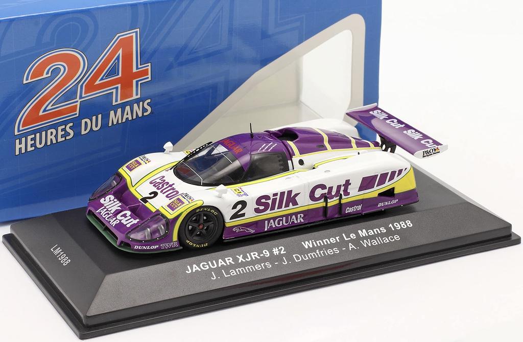 IXO Jaguar Miniature Car 1/43 Jaguar XJR-9 V12 7.0L Team TOM WALKINNSHAW Racing Le Mans 24 Hours 1988 No.2 Winner J.DUMFRIES - J.LAMMERS