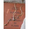 Titanium Steel Does Not Fade Design Sense Snake Zircon Necklace Female Collarbone Chain Snake Bone Neck Chain Retro High Fashion