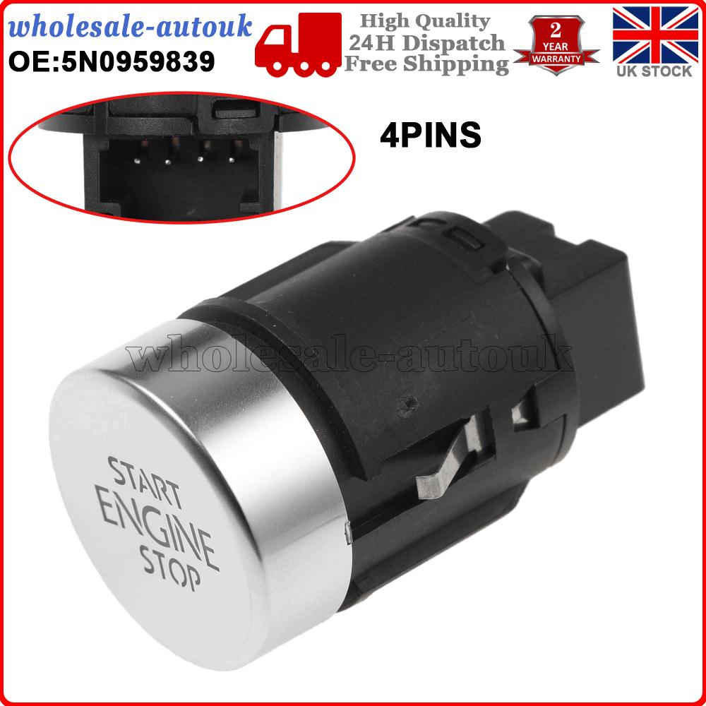 Car Start Stop Button Switch 5N0959839 for VW Tiguan 2008-2018 Sharan 2011-