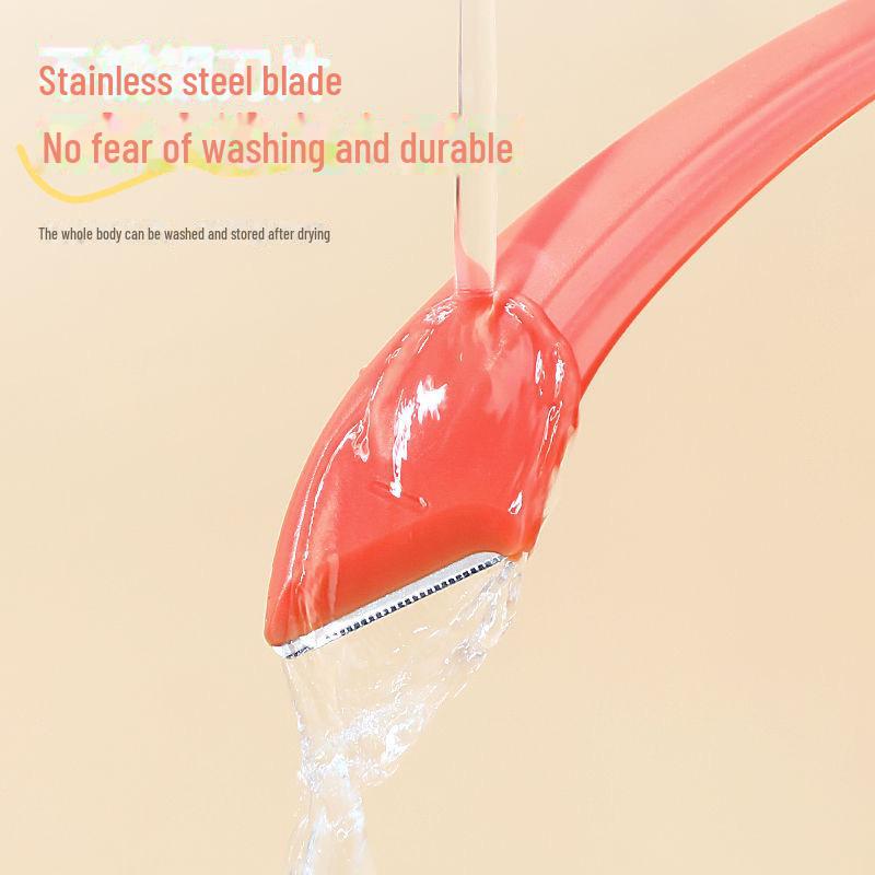 Compact Stylish Crescent Eyebrow Trimmer with Macro Safety Net Blade