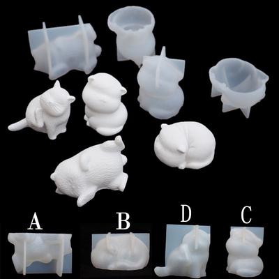 Süße DIY Seife Ton schöne Haustier Katze Form Handwerk Werkzeug Silikon Formen 3D Katze