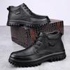 Genuine Leather Men Boots Comfortable Warm Ankle Winter Boots Business Leather Boots