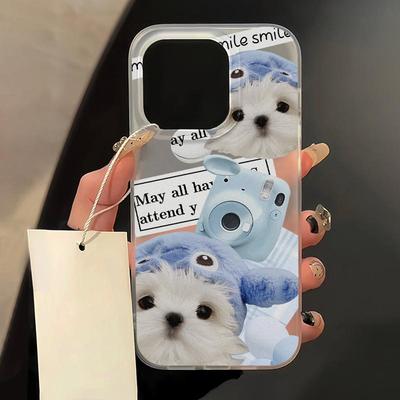 Mobile Phone Cases for iPhone 11 13 15 Pro Max 12 14 Pro Max Case iPhone 16 15 Plus 13 Pro 12 Frosted Texture Painted Cartoon Flowers