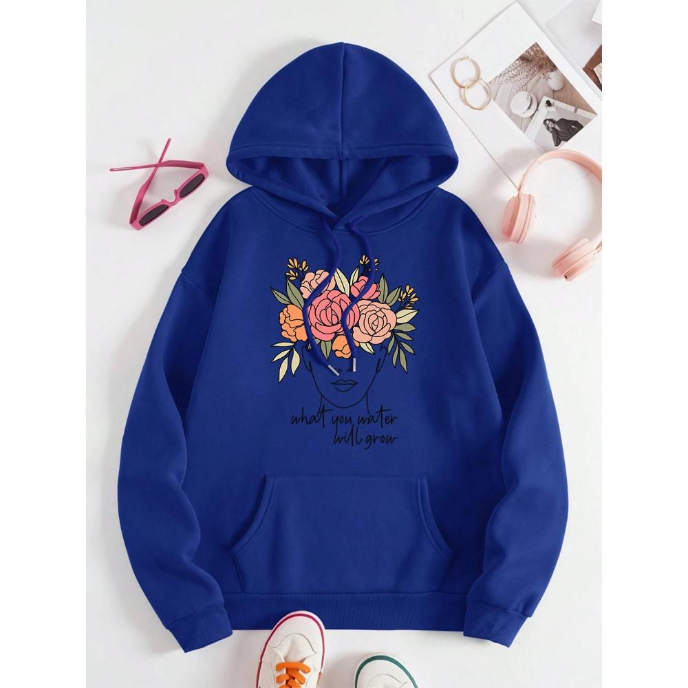 What You Water Will Grow Men Women Hoody Hip Hop Fleece Hoodies Casual Pullover Clothing Autumn Fleece Pocket Couple Hooded