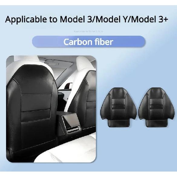 For Tesla Model3 Highland/Model Juniper 2025 Seat Kick Pad Leather Back Anti Kick Protectors Cover Mats Seatback Pad Accessories