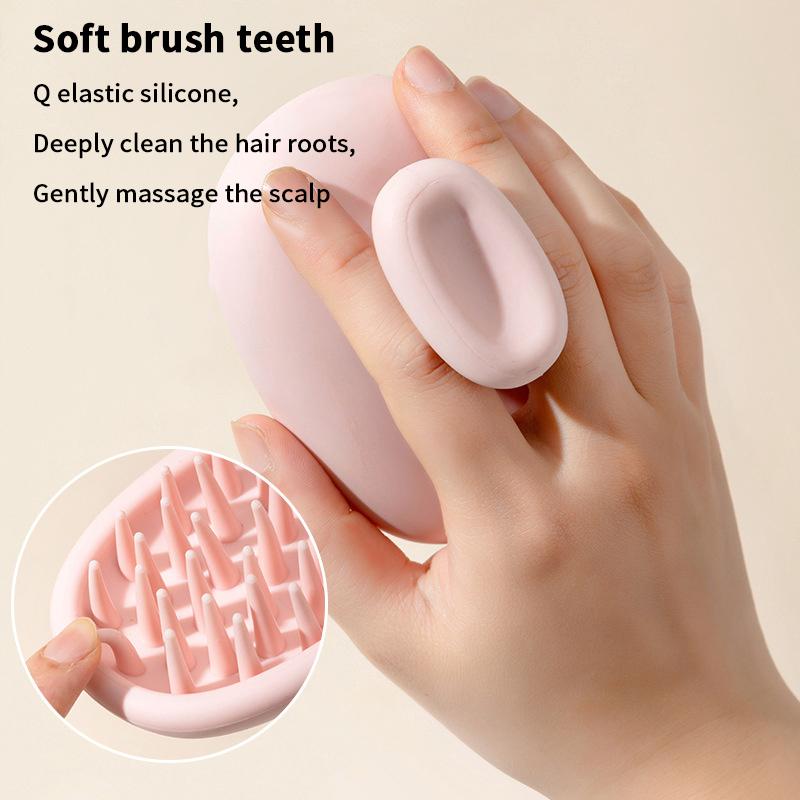 Simple Shampoo Brush Head Scalp Massage Comb Hair Washing Comb Body Massage Brush Bath Shower Brush Salon Hairdressing Tool