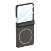 Phone Case for Samsung Z Flip 7 Magnetic Hinge Protection Protective Case with Built-In Screen Protector Wireless Charging Case