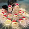 3M Vánoční dekorační světla Sněhulák Vločka Santa Claus Světelný řetěz Vánoční stromek Dekorační potřeby Lampion Přívěsek