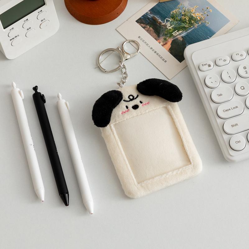 

Cartoon Animal Characters Plush Album Card Holder Bus Card Bank ID Card Protective Display Sleeves Backpack Pendant Gifts