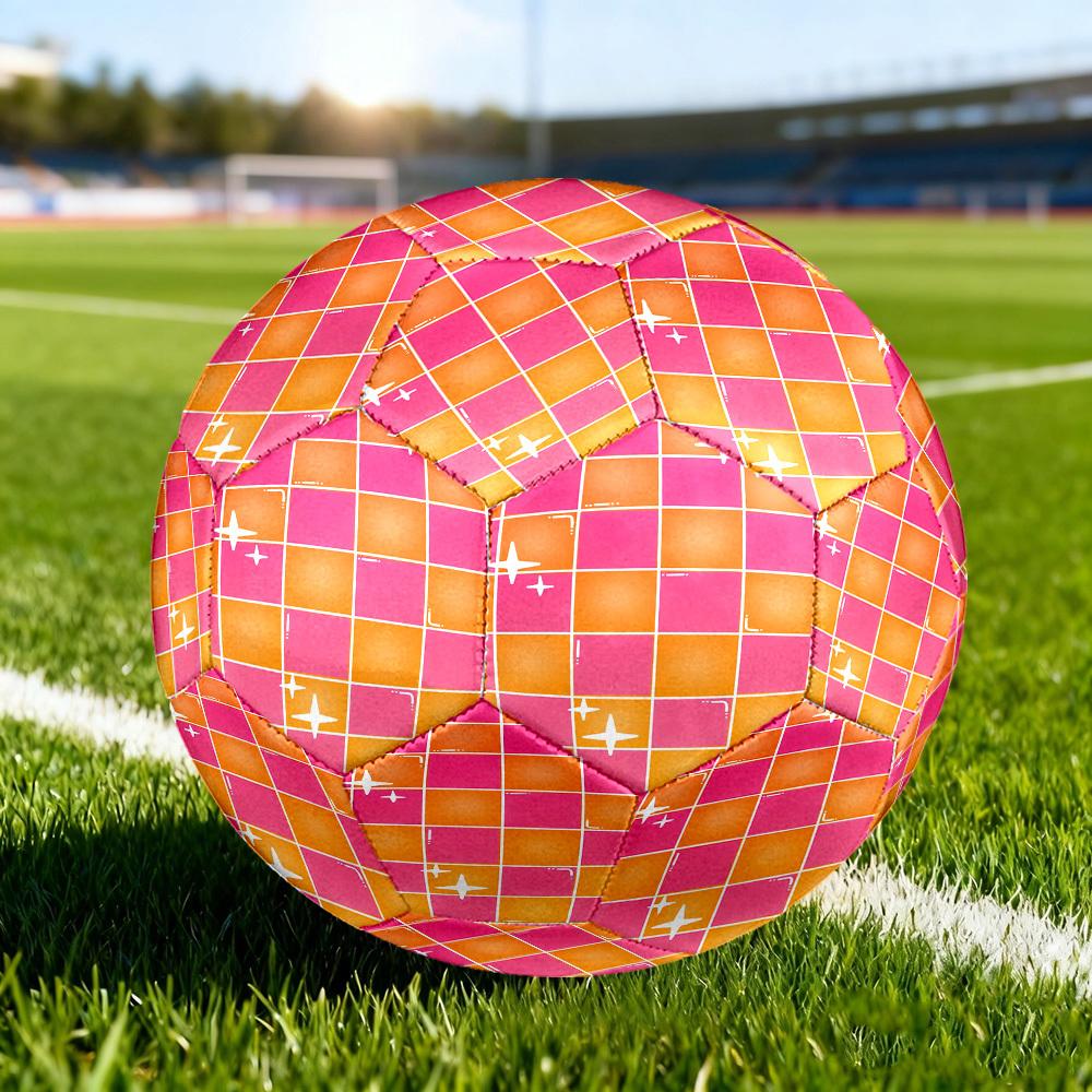 1pc Disco Tiles Size 5 Soccer Ball Professional Match Training Football Indoor &Outdoor Sports Ball Lightweight Durable c65135 Size 5
