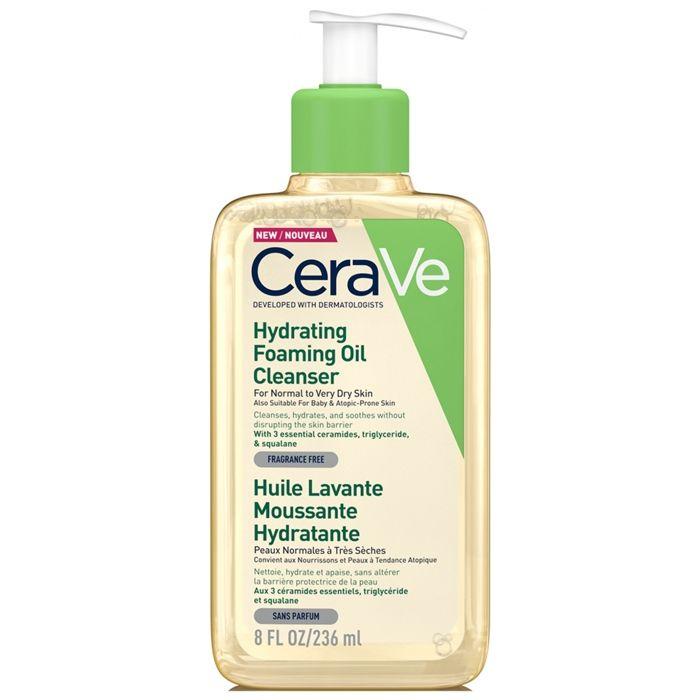 Cerave Schäumendes Reinigungsöl Feuchtigkeitsspendend 236 ml Für Normale bis Sehr Trockene Haut Atopische Haut
