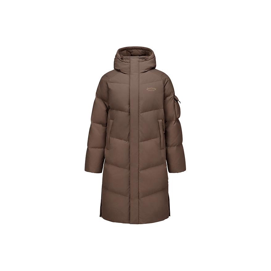 Skechers Street Fashion Series Simple Comfortable Hooded Warm Windproof Long Duck Down Jacket Unisex Outerwear L425U018-05U5 XXL