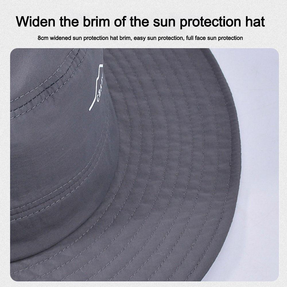 Waterproof Quick-drying Fishing Cap Wide Brim Bucket Hat Fashion Fisherman Hat  Hiking Climb