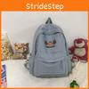 Cartoon Cute Orange Print Student Leisure Backpack For Daily And School Use