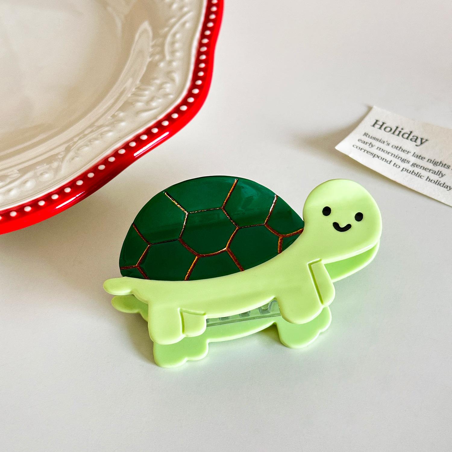 

Eyecatching Ocean Animal Hair Accessories With Stylish Acetate Claw Design Turtle 9.3cm