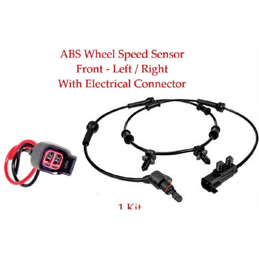 1 X ABS Wheel Speed Sensor W/Connector Front Left/Right Fits: Wrangler 2007-2017