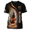 Boxer Uniform Pattern T Shirt For Men Customized Name 3D Printed Short Sleeve Tops Summer Casual Round Neck Loose Tee Shirts
