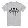 Batman Camiseta masculina com logotipo Graffiti Heather