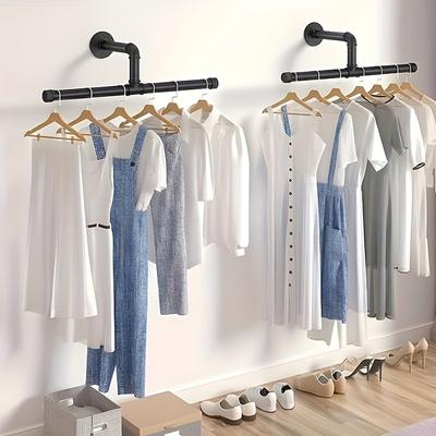 2 Stück Schwebender Wandaufhänger, Kleiderständer für die Garderobe, Kleiderständer, Schlafzimmerdekoration, Badezimmerzubehör, Küchenzubehör