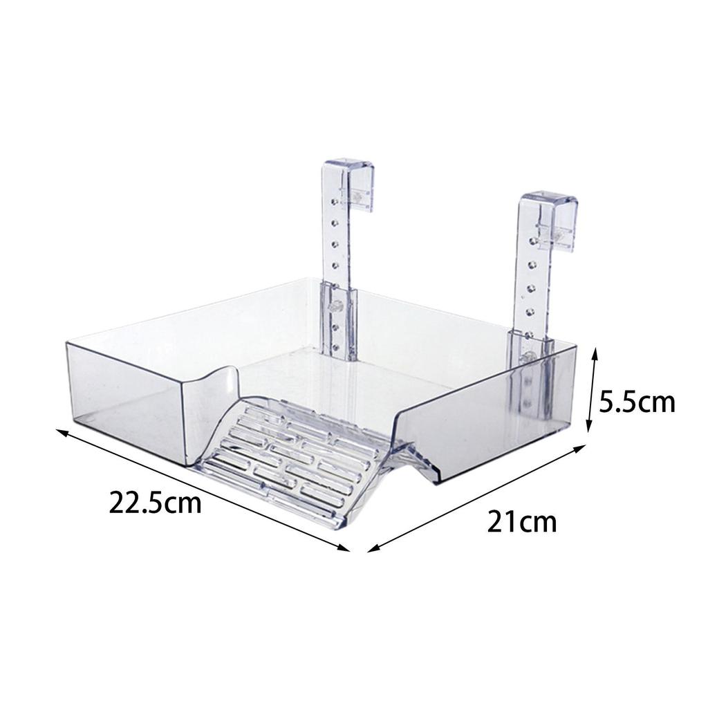 Hanging Turtle Basking Platform, Acrylic Climbing Shelf, Transparent for Tortoises Turtles Small Reptiles