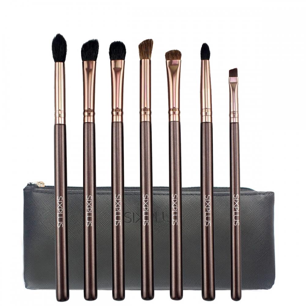 

Sixplus Advanced Animal Hair Eye Makeup Brushs Set Of 7 Кофейный цвет