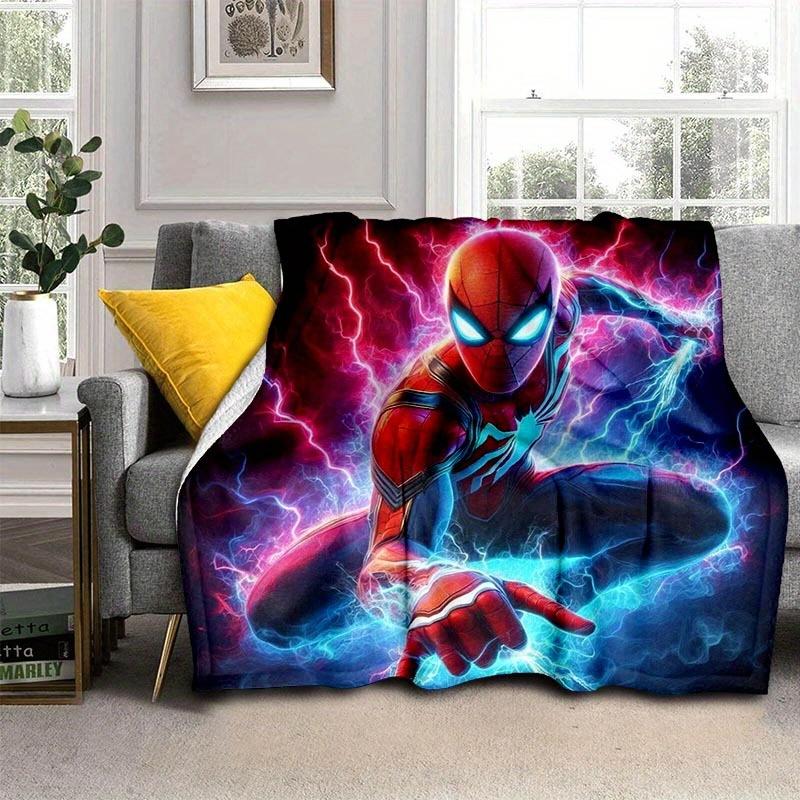 1pc Spider-Man Printing Blanket - Soft, All-Season Throw for Living Room, Bedroom,Personalized Gift with Adorable Cartoon Design