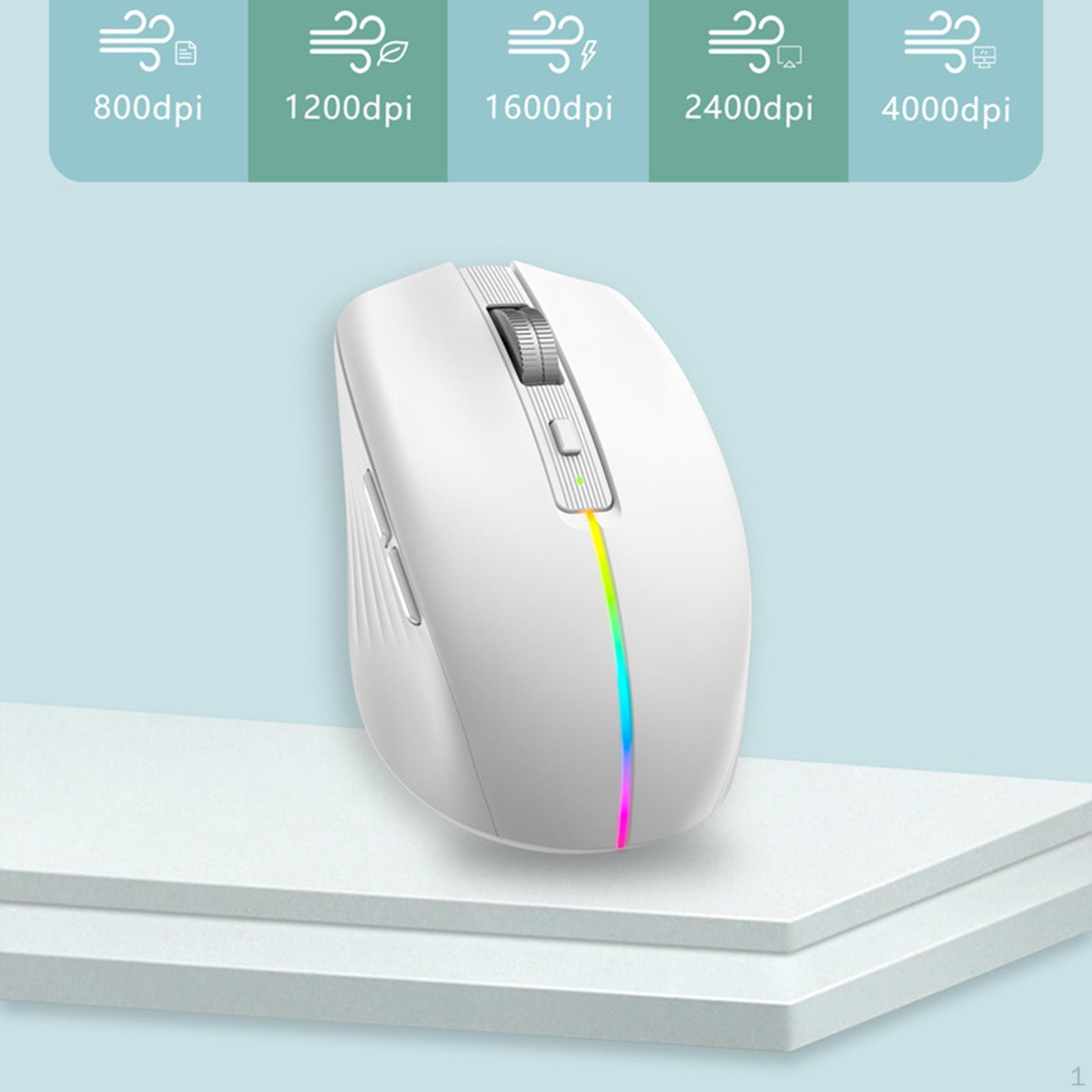 

AI Smart Voice Mouse, Typing and Typing, Ergonomic Computer Mouse ,Portable білий