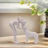 Human And Dog Statue Cute Resin Pet Sculpture for Home Office Desk Shelf