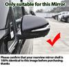 2 Stück Spiegelkappe mit Carbonfaser-Muster Schwarze Spiegelkappen-Abdeckung für Mercedes-Benz V-Klasse Vito EQV W447 2014-2024