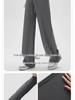 2024 Summer Maternity Wide-Leg Pants: Low Waist, Drawstring, No Belly Support, Casual Long Trousers