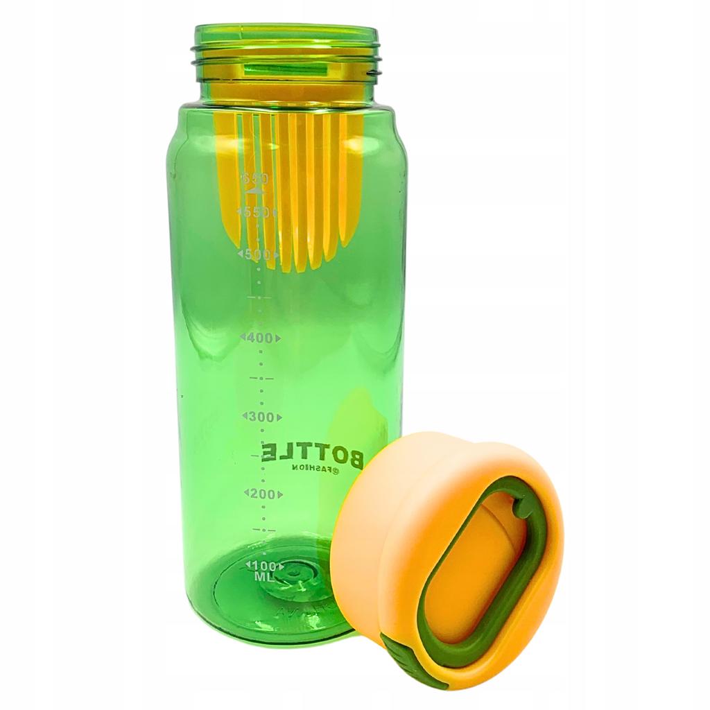 Durable Sports Water Bottle With Graduated Filter 650 Ml
