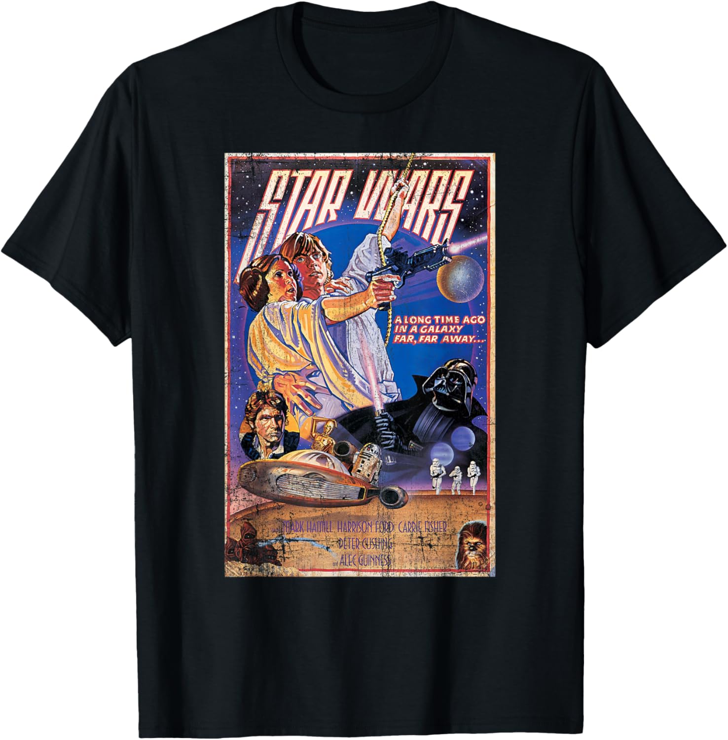 Star Wars Classic Vintage Movie Poster Disney+ T-Shirt S разноцветный