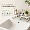 No Drill Plastic Bathroom Sink Rganizer Shelf Faucet Storage Rack Countertop Washbasin Drainer Shelf