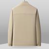 Spring Men's Stand-up Collar Jacket: Business Casual, Versatile, Middle-aged Commuting Style.